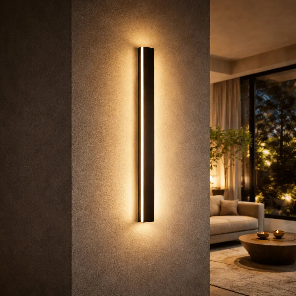Slim Vertical Outdoor LED Wall Lamp
