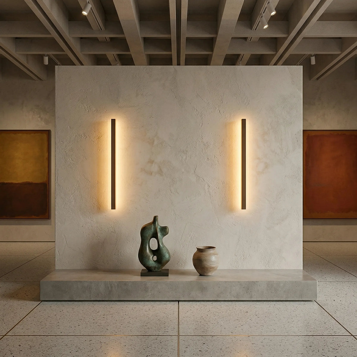 Slim Vertical Outdoor LED Wall Lamp