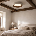 Slim Wood-Edge LED Ceiling Light