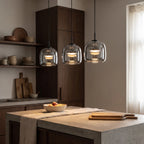 Smoke Glass Globe Pendant Light