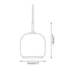 Smoke Glass Globe Pendant Light