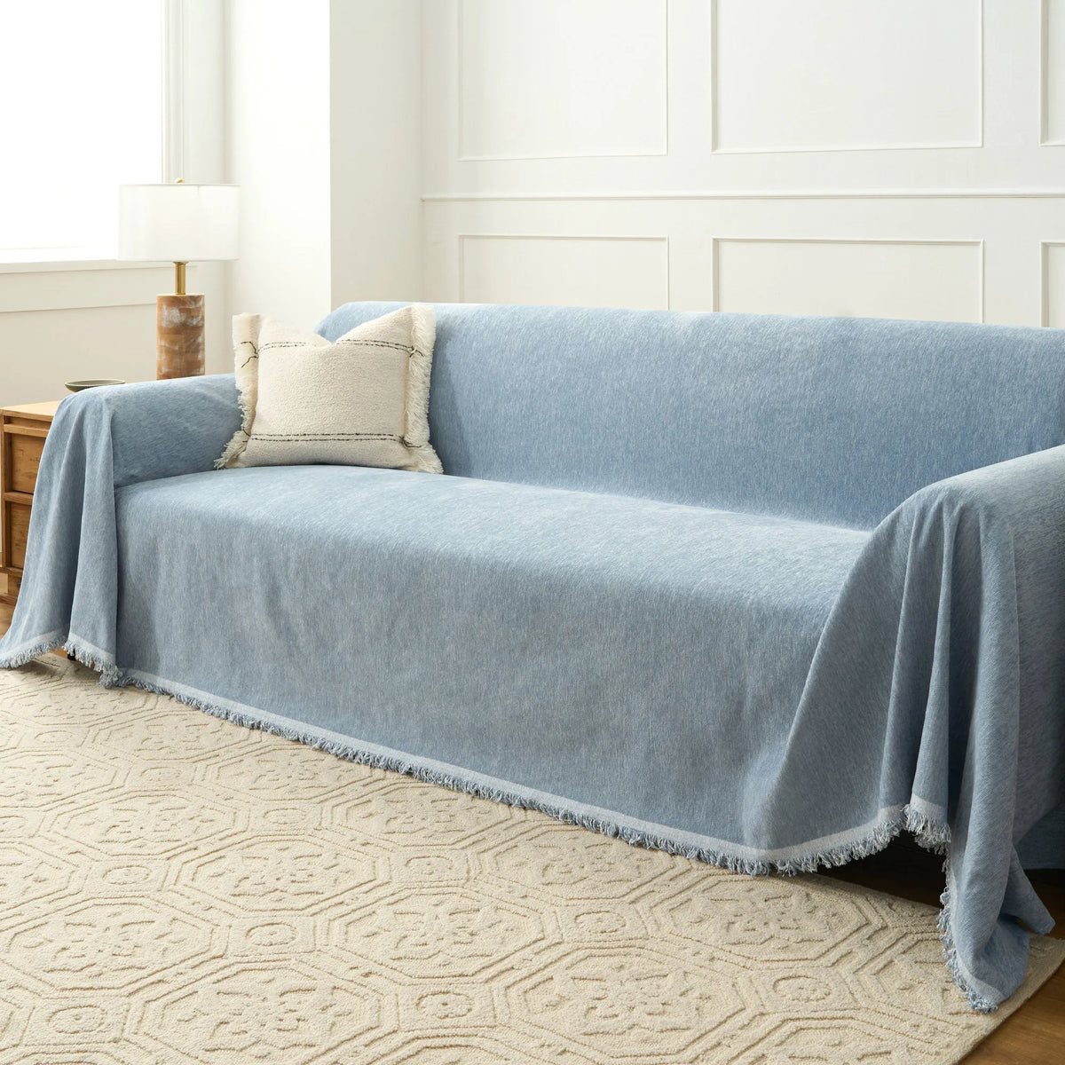 Smooth Chenille Playful Sofa Cover