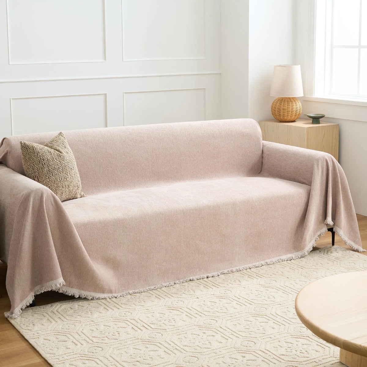 Smooth Chenille Playful Sofa Cover