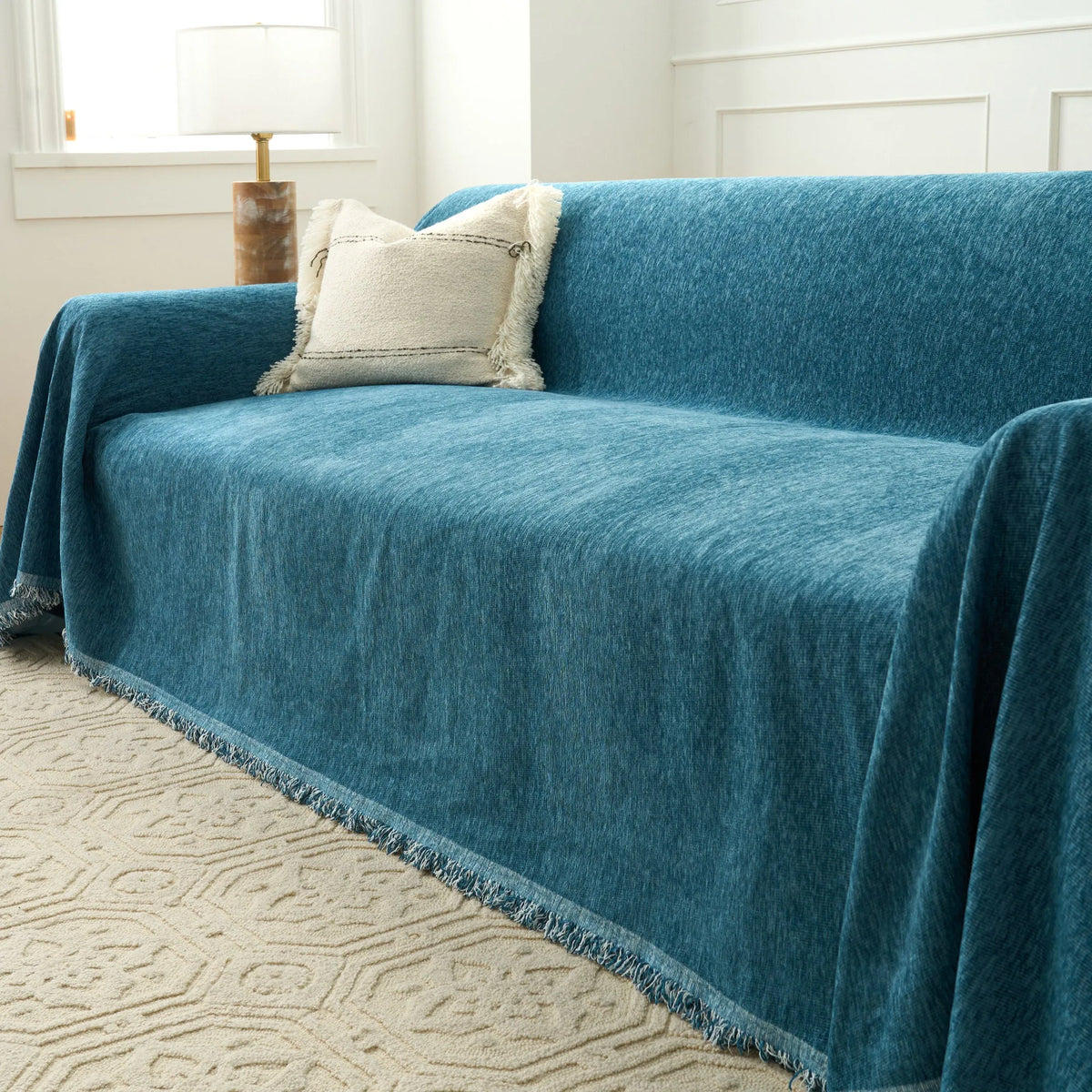 Smooth Chenille Playful Sofa Cover