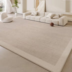 Soft Beige Border Area Rug