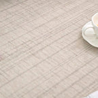 Soft Beige Border Area Rug
