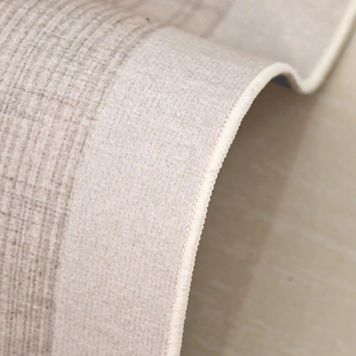 Soft Beige Border Area Rug