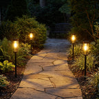 Solar Garden Torch Spike Lights
