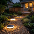 Solar Ground Disc Light