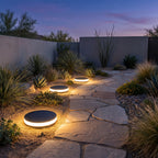 Solar Ground Disc Light