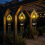 Solar Heart Wind Chime Light