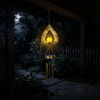 Solar Heart Wind Chime Light