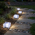 Solar Ice Cube Step Light