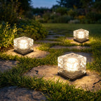 Solar Ice Cube Step Light
