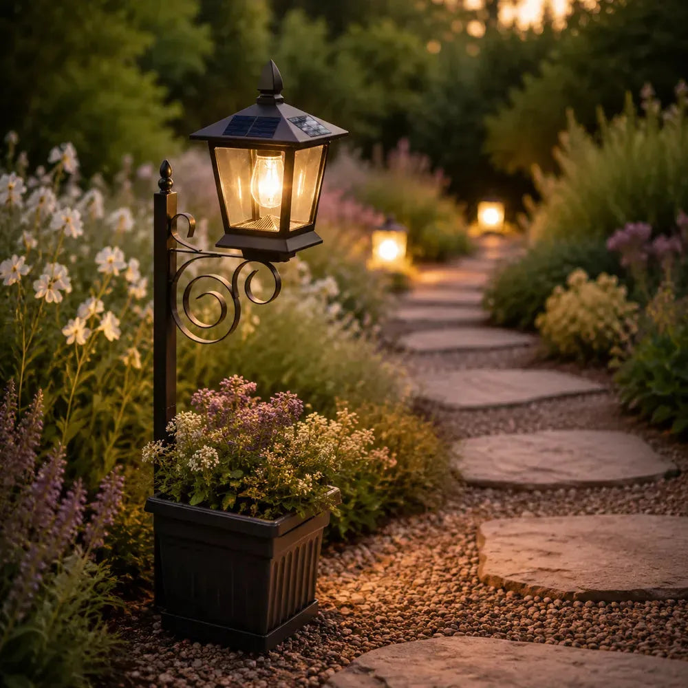 Solar Lantern Planter
