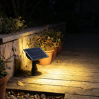 Solar Lawn Spotlight with Adjustable Head