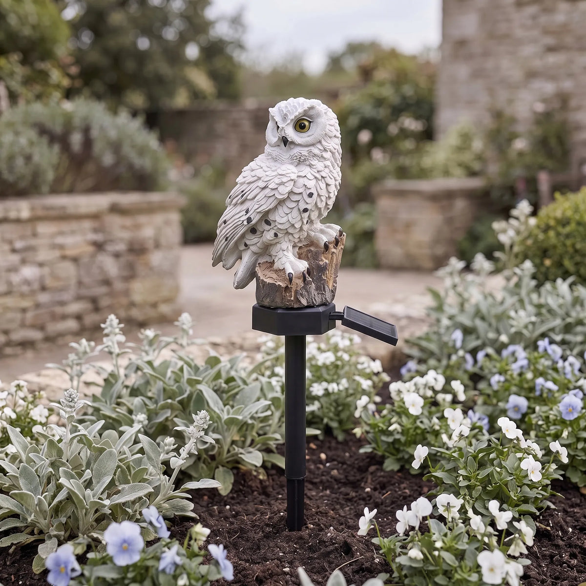 Solar Owl Garden Stake Light