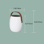 Solar Wood Grain Floor Lantern