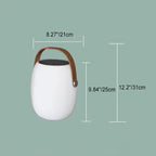 Solar Wood Grain Floor Lantern