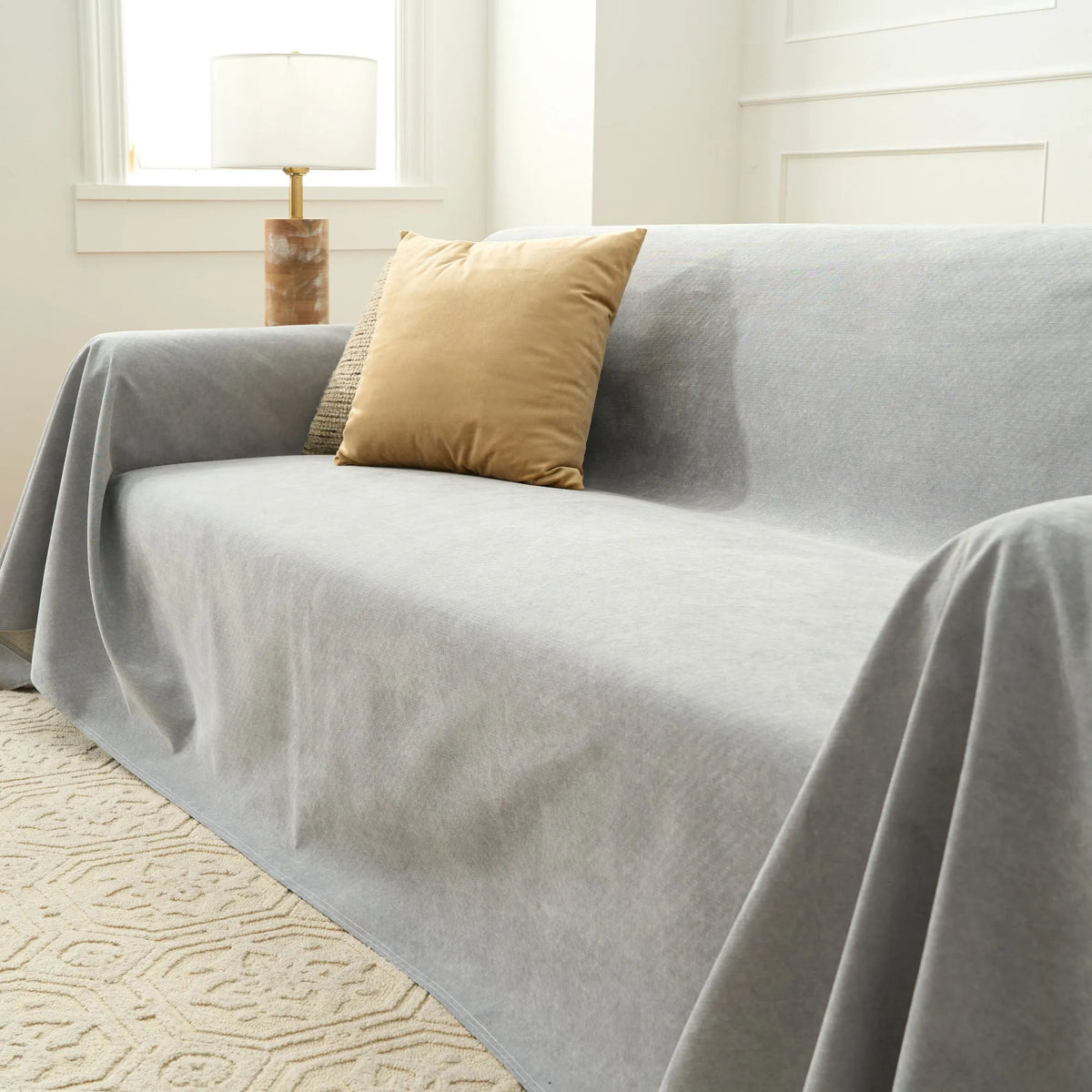 Spill-Resistant Anti-Slip Leather Sofa Cover