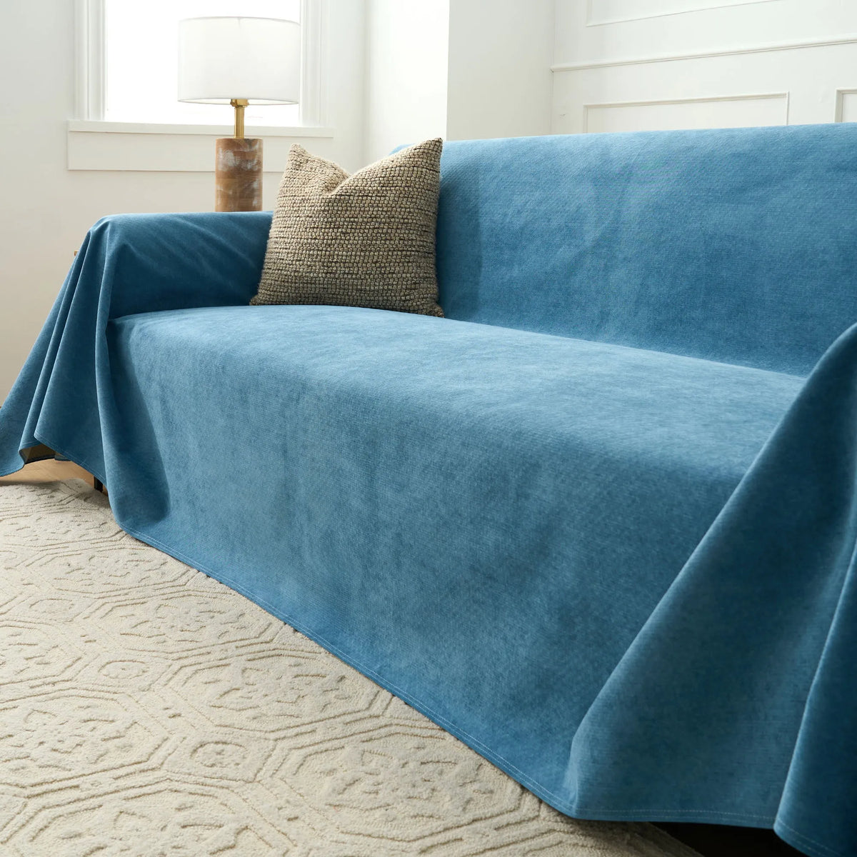 Spill-Resistant Anti-Slip Leather Sofa Cover