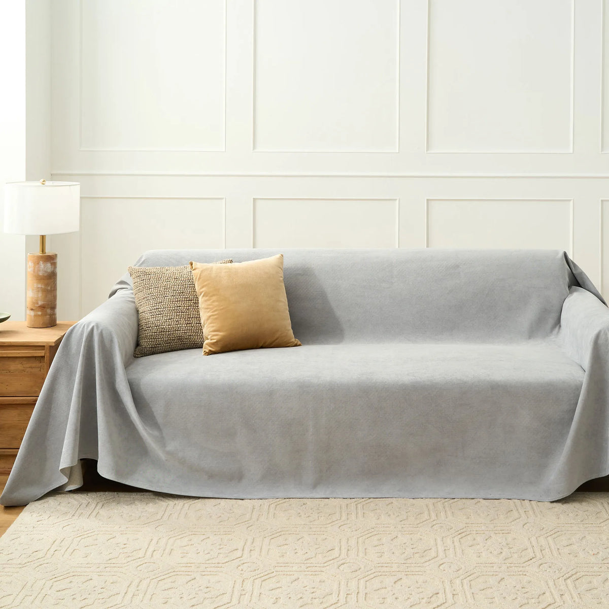 Spill-Resistant Anti-Slip Leather Sofa Cover