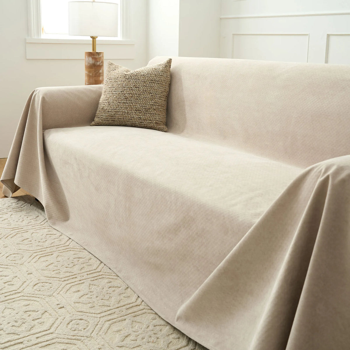 Spill-Resistant Anti-Slip Leather Sofa Cover