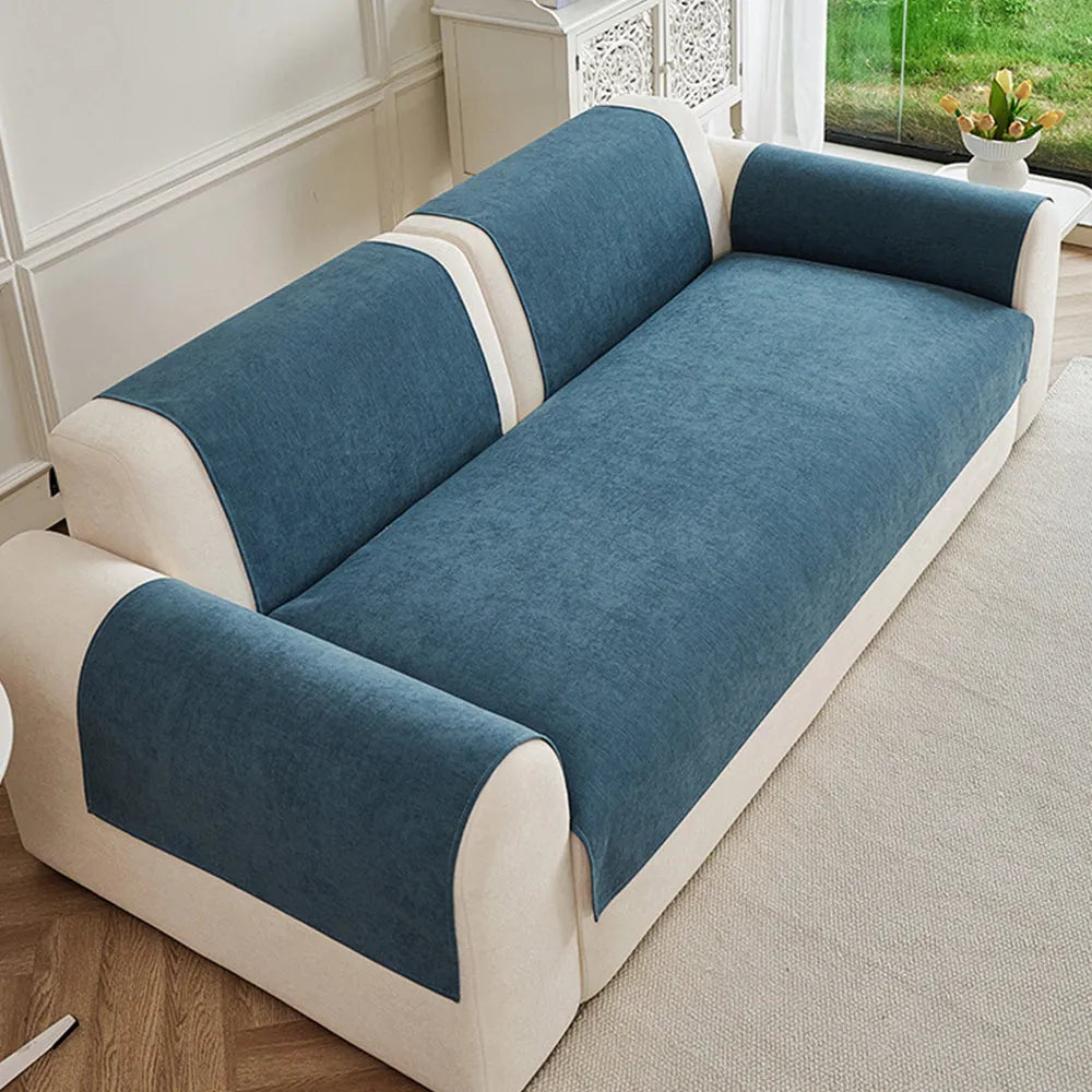 Spill-Resistant Non-Slip Chenille Seat Cover