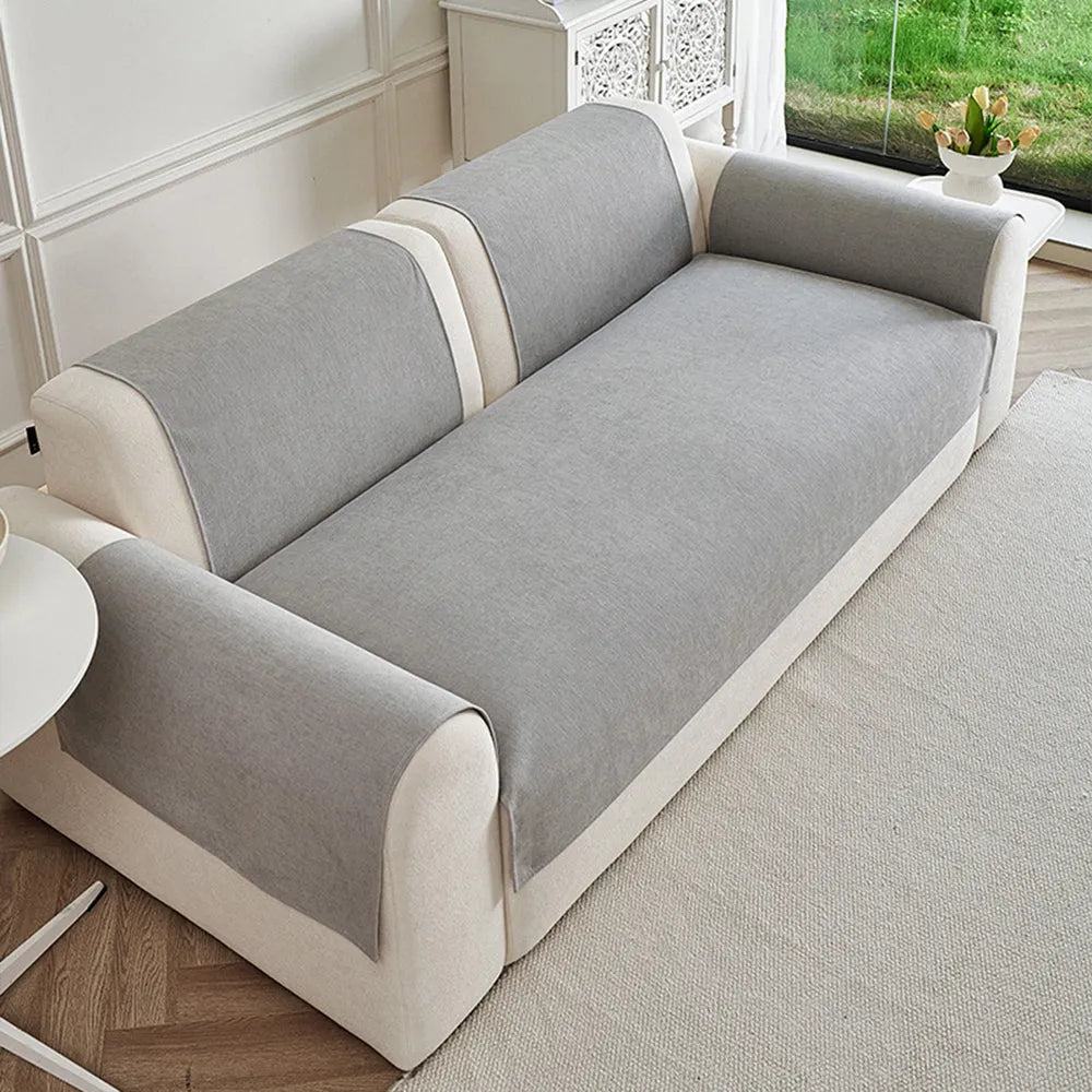 Spill-Resistant Non-Slip Chenille Seat Cover