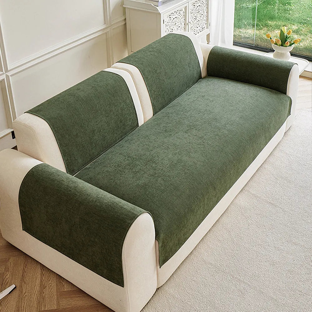Spill-Resistant Non-Slip Chenille Seat Cover