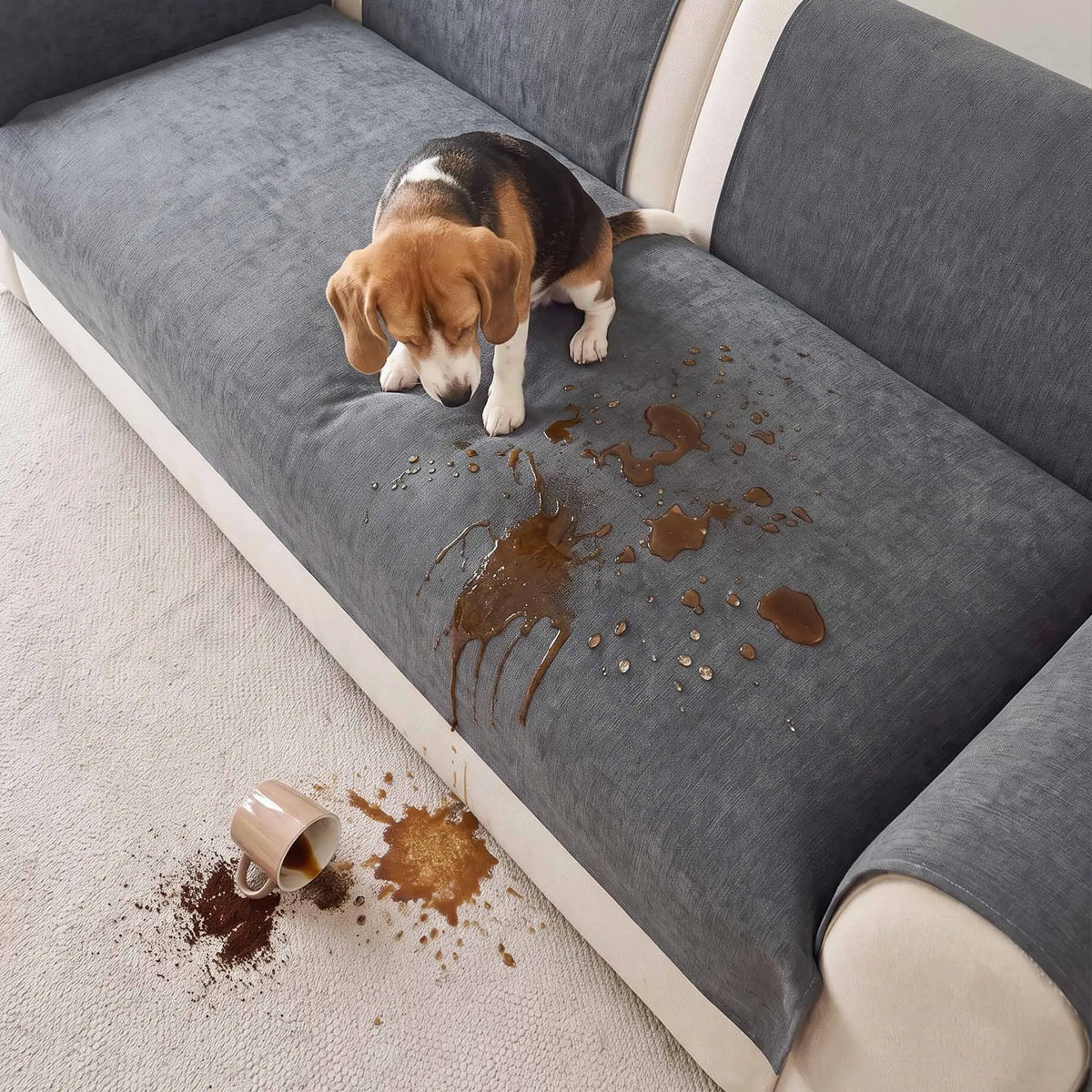 Spill-Resistant Non-Slip Chenille Seat Cover