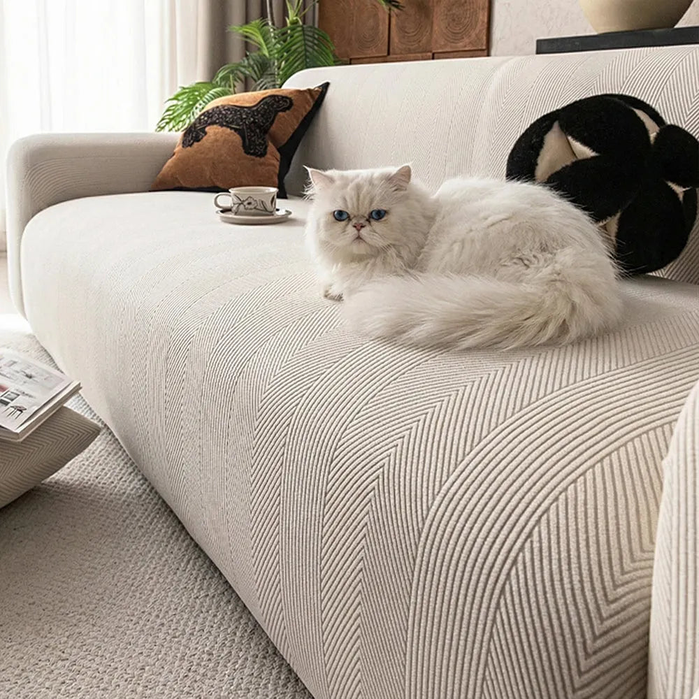 Spill-Resistant Sherpa Stretch Slipcover