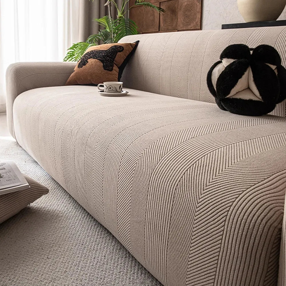 Spill-Resistant Sherpa Stretch Slipcover