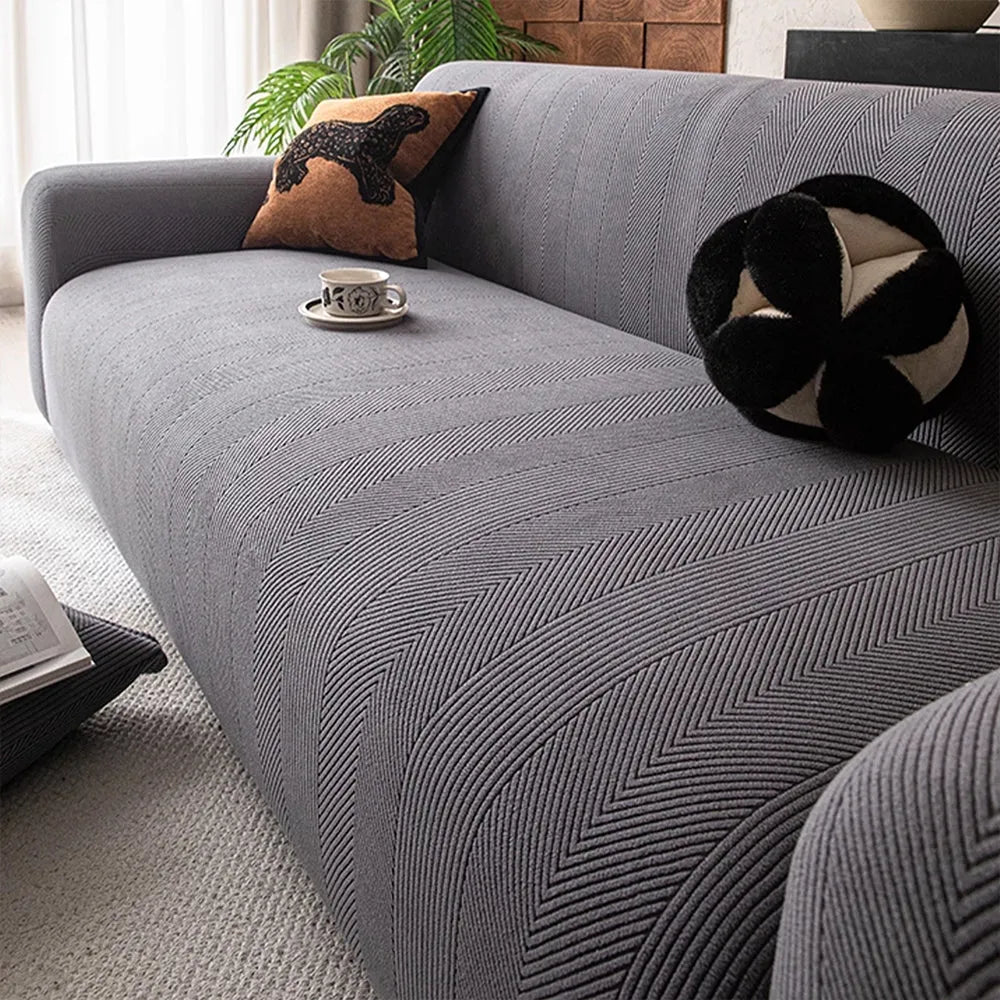 Spill-Resistant Sherpa Stretch Slipcover