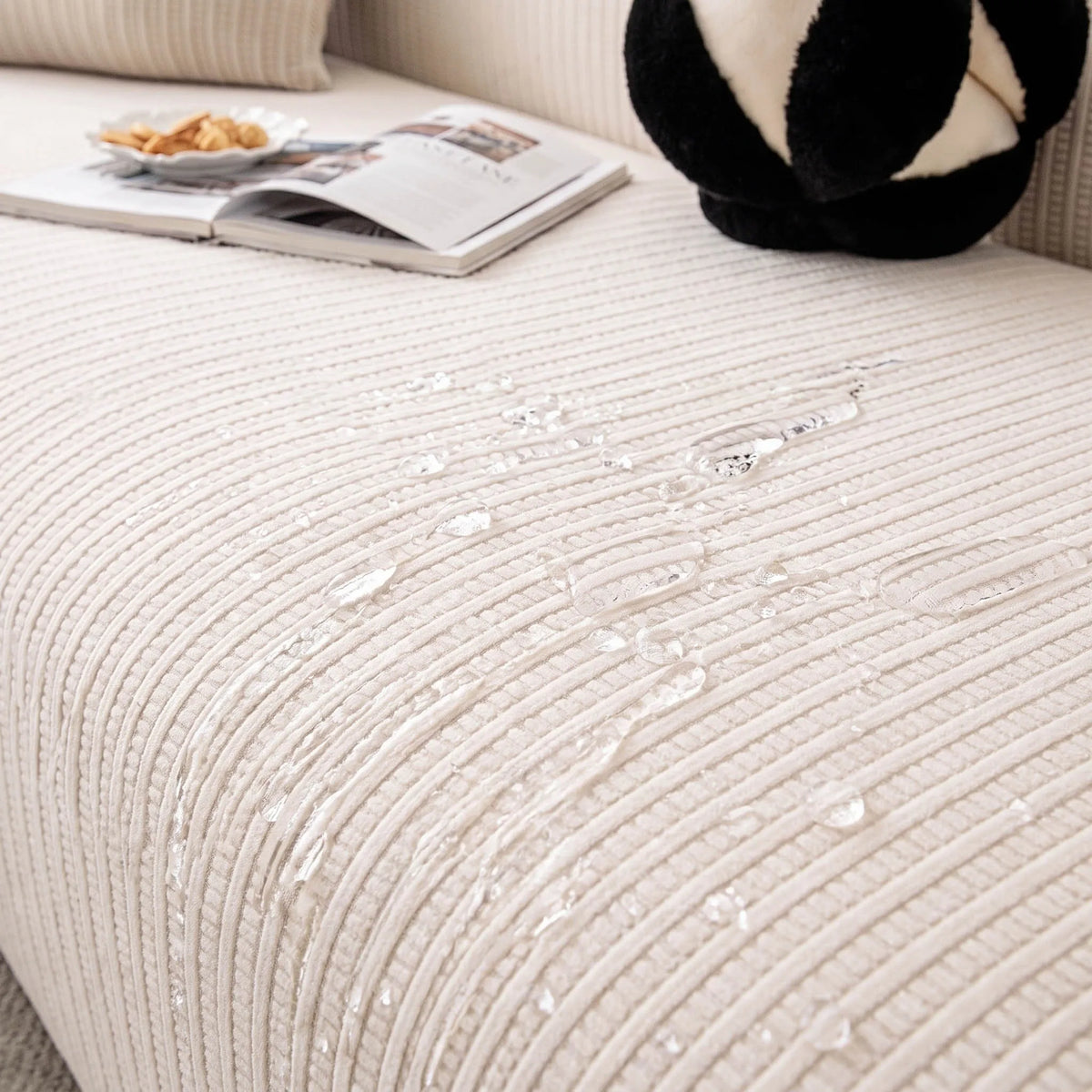 Spill-Resistant Stretch Sofa Slipcover