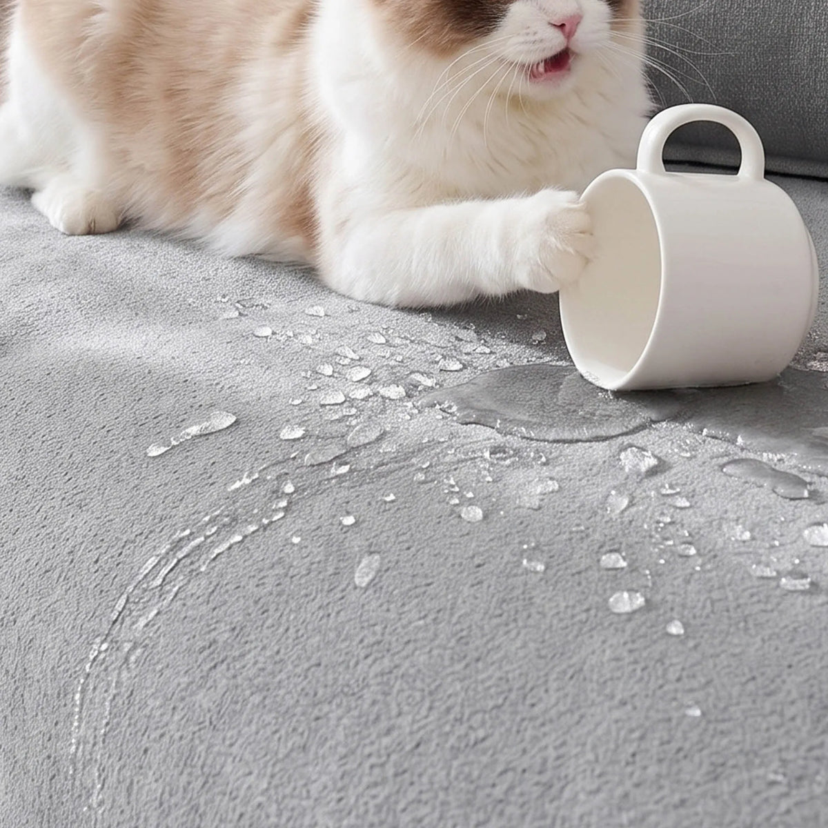 Spill-Resistant Woven Sofa Cover