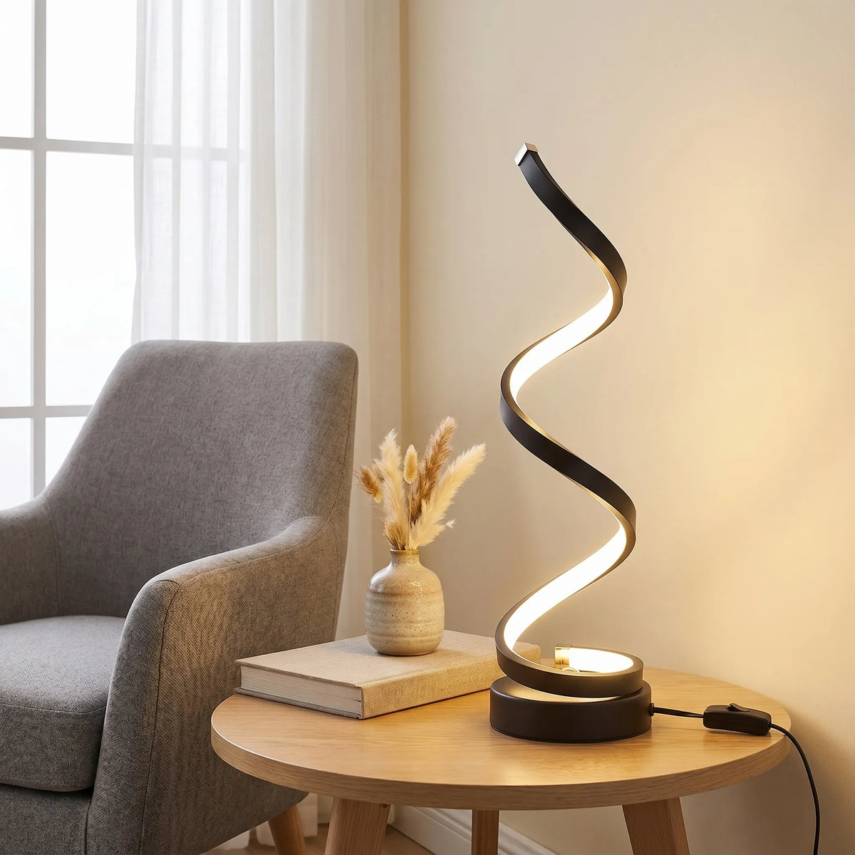 Spiral Silicone Table Lamp