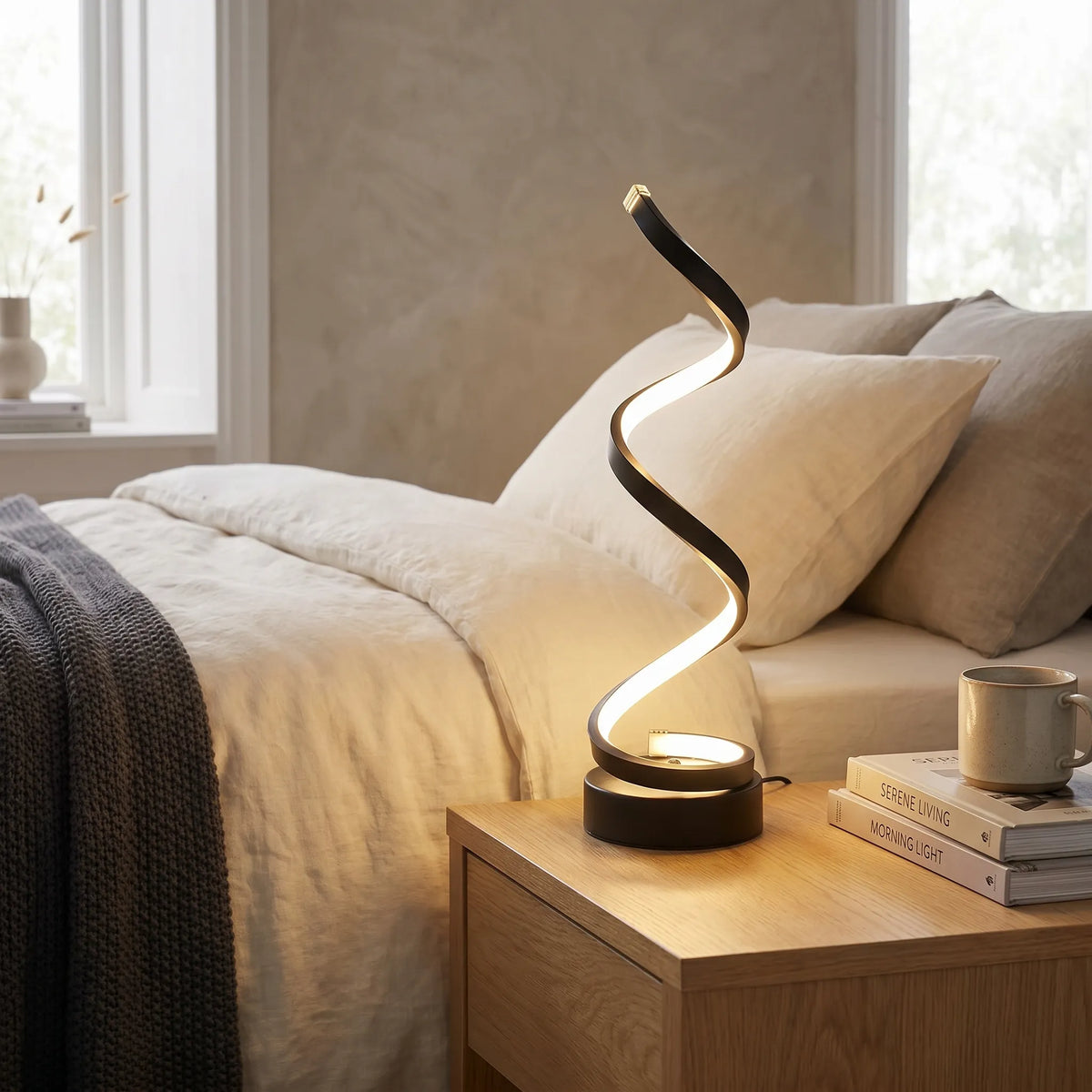 Spiral Silicone Table Lamp