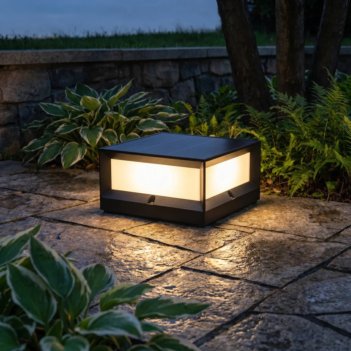 Square Aluminium Gate Pillar Light