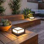 Square Aluminium Gate Pillar Light