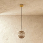 Stained Glass Ball Pendant Light
