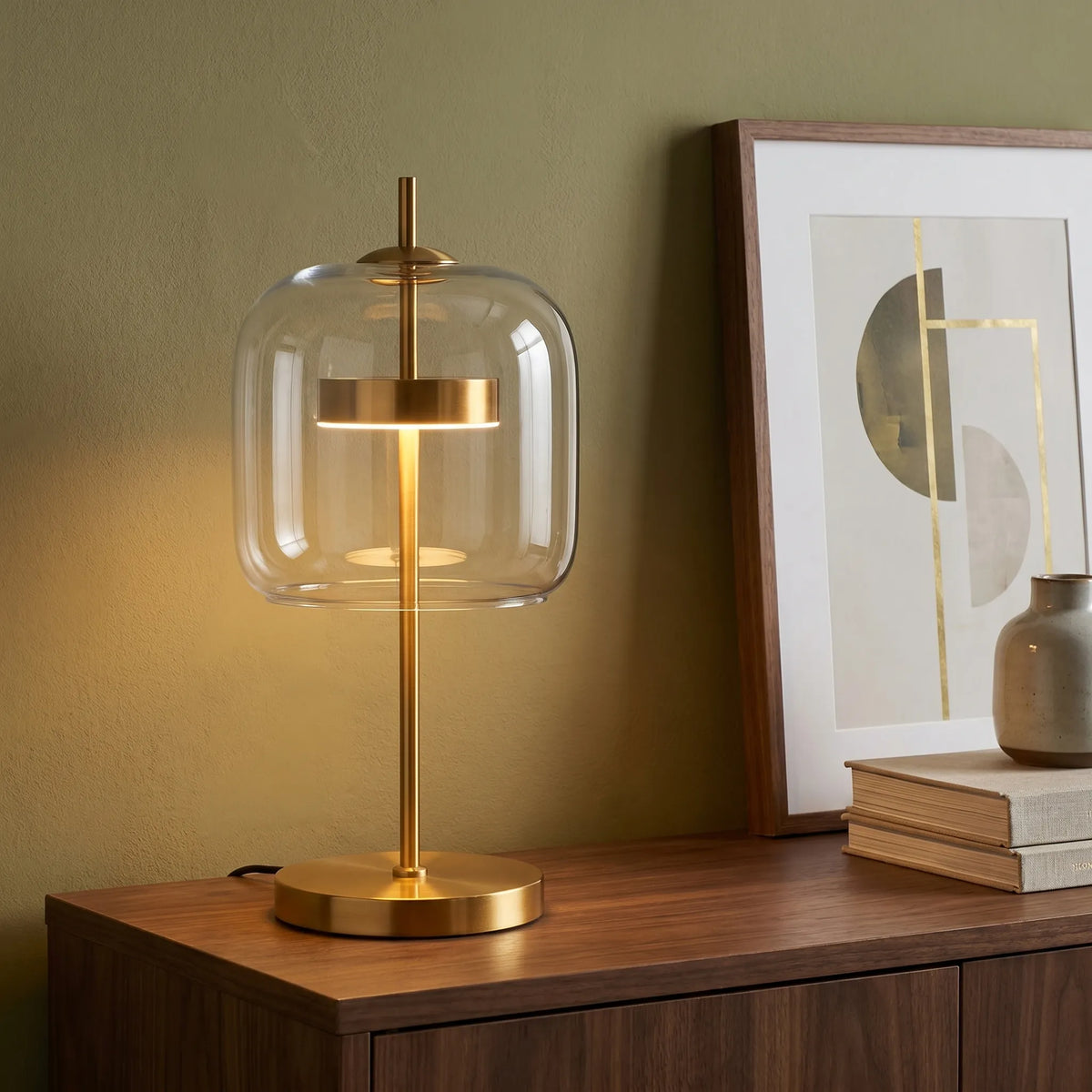 Stained Glass Up Down Table Lamp