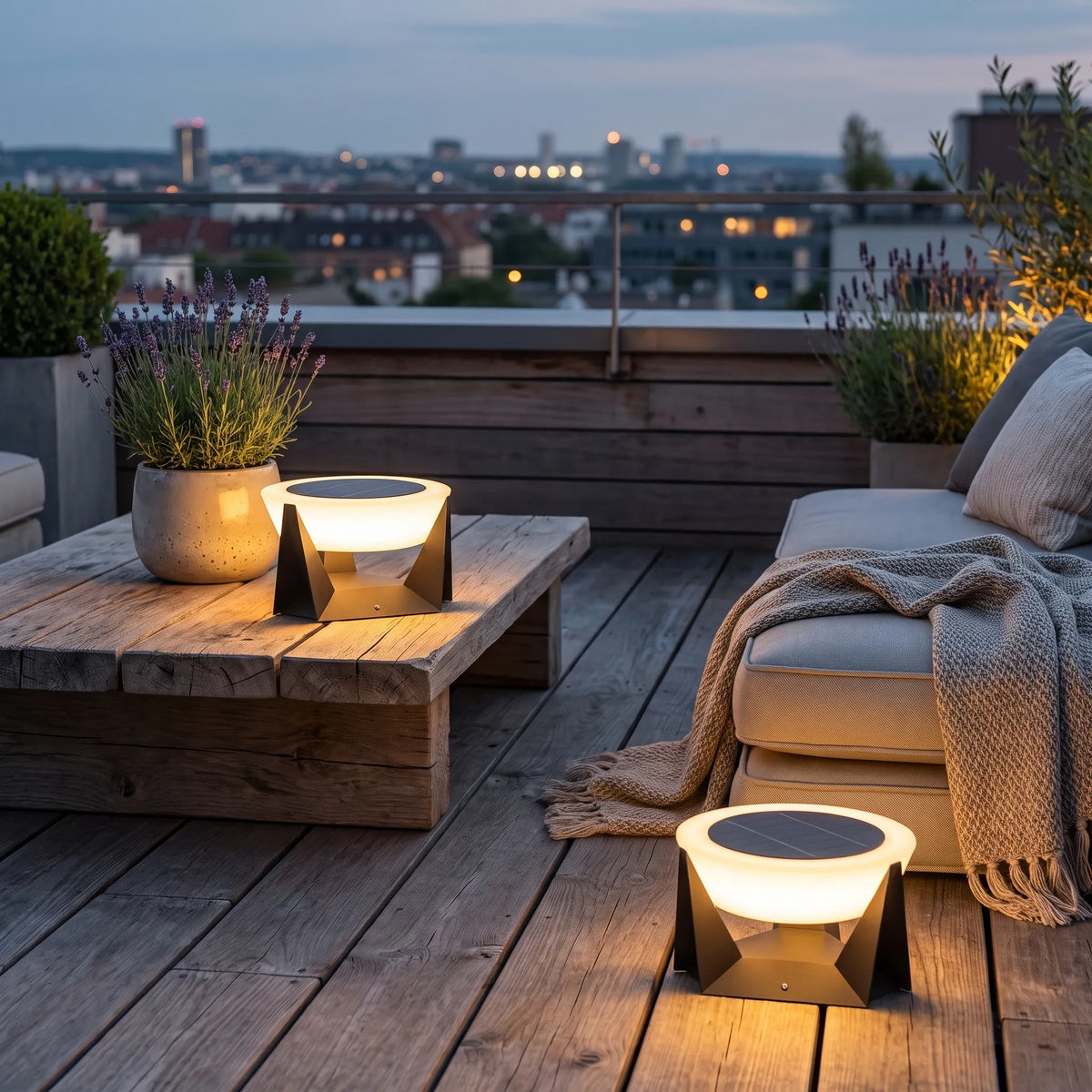 Stainless Steel Solar Floor Lamp