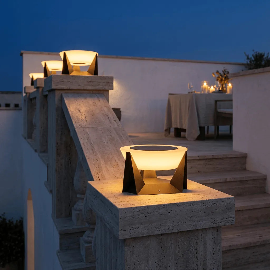 Stainless Steel Solar Floor Lamp
