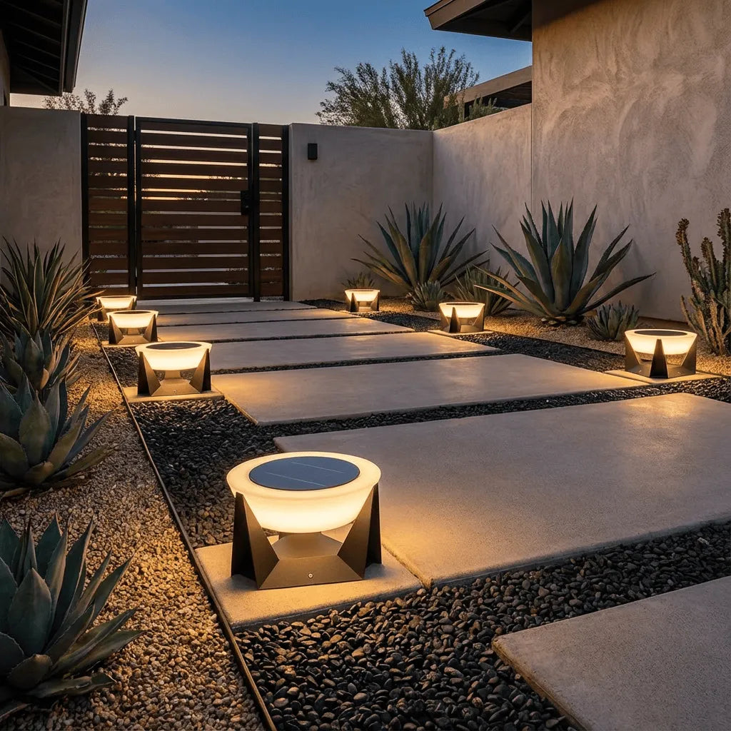 Stainless Steel Solar Floor Lamp