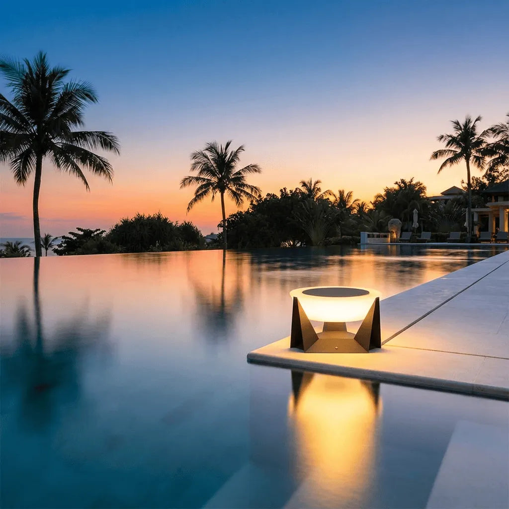 Stainless Steel Solar Floor Lamp