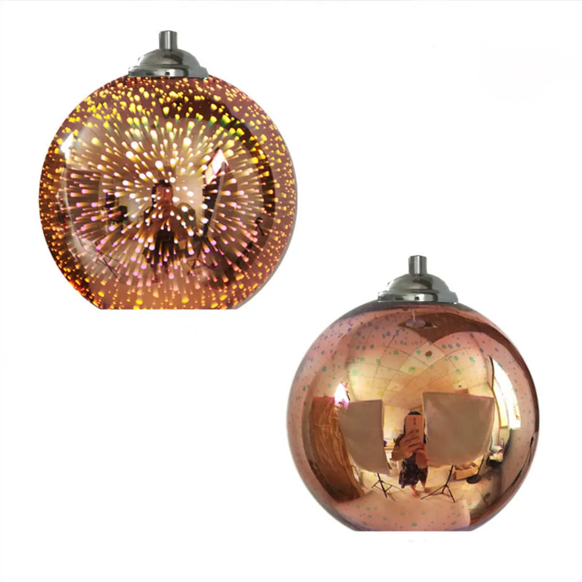 Starburst Glass Dome Pendant
