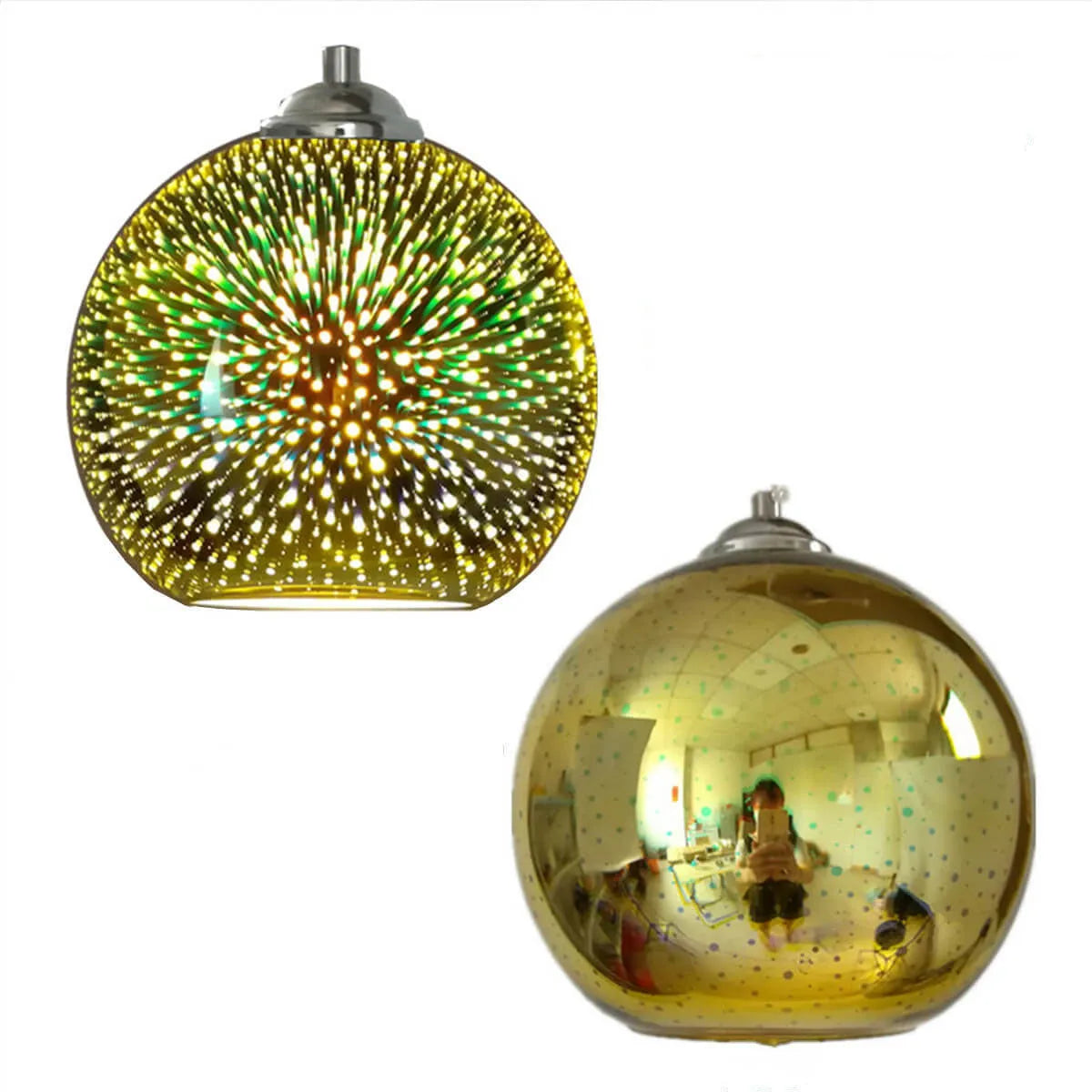 Starburst Glass Dome Pendant