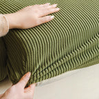 Striped Corduroy Modular Sofa Cover