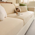 Striped Corduroy Modular Sofa Cover